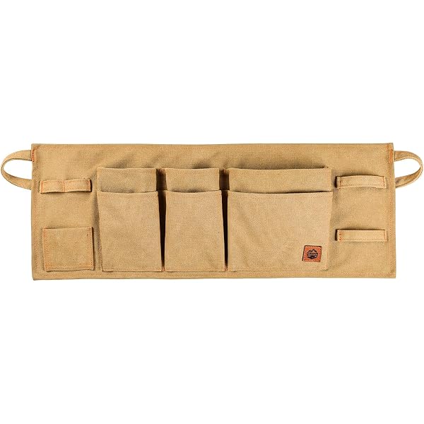 2-Pocket Canvas Work Apron – Unisex Tool Utility Waist Belt For Woodworkers, Artists & DIYers