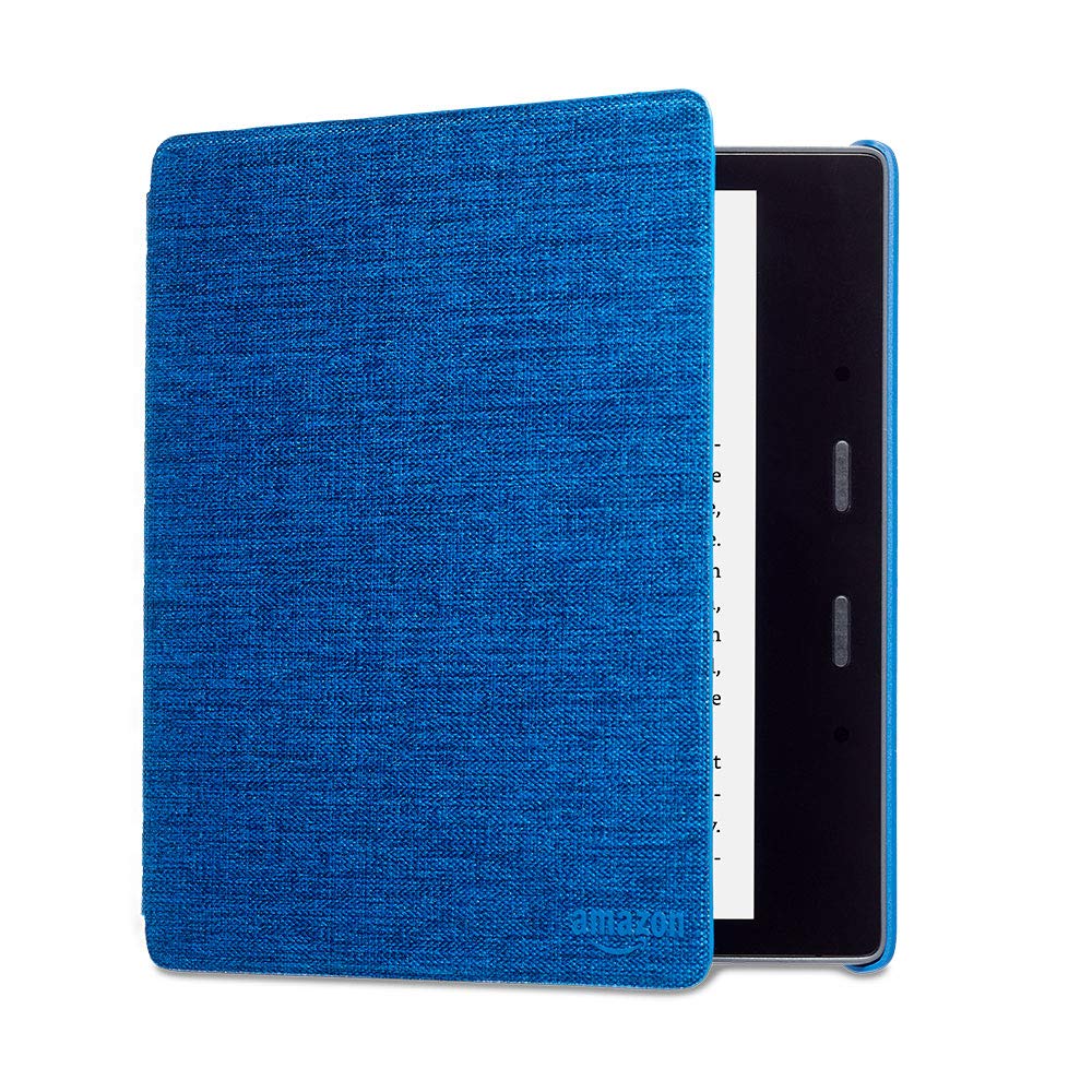 Kindle Oasis Water-Safe Fabric Cover, Blue — Compatible with 9th (2017 release) and 10th generation (2019 release)