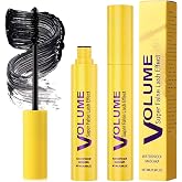 2pcs Bubble Mascara,Volume and Length,Washable Mascara Waterproof,Smudge-Proof &amp; Clump-Proof Formula for Volumizing and Lengthening Natural Lashes, All-Day Wear,Gifts Suitable for Girls