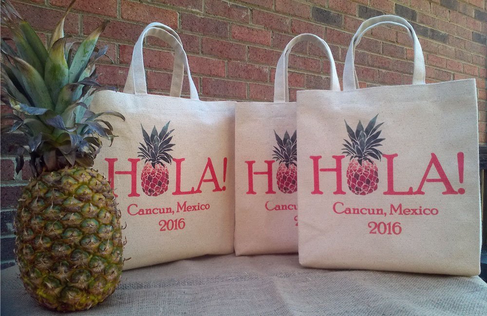 Hola Pineapple Destination Wedding Bag