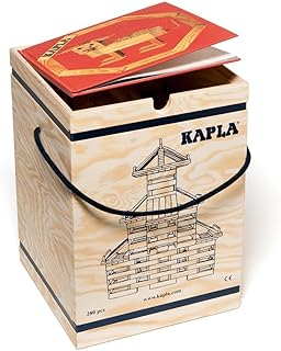 Kapla 280 Holzkiste mit Kunstbuch Rot (6+)