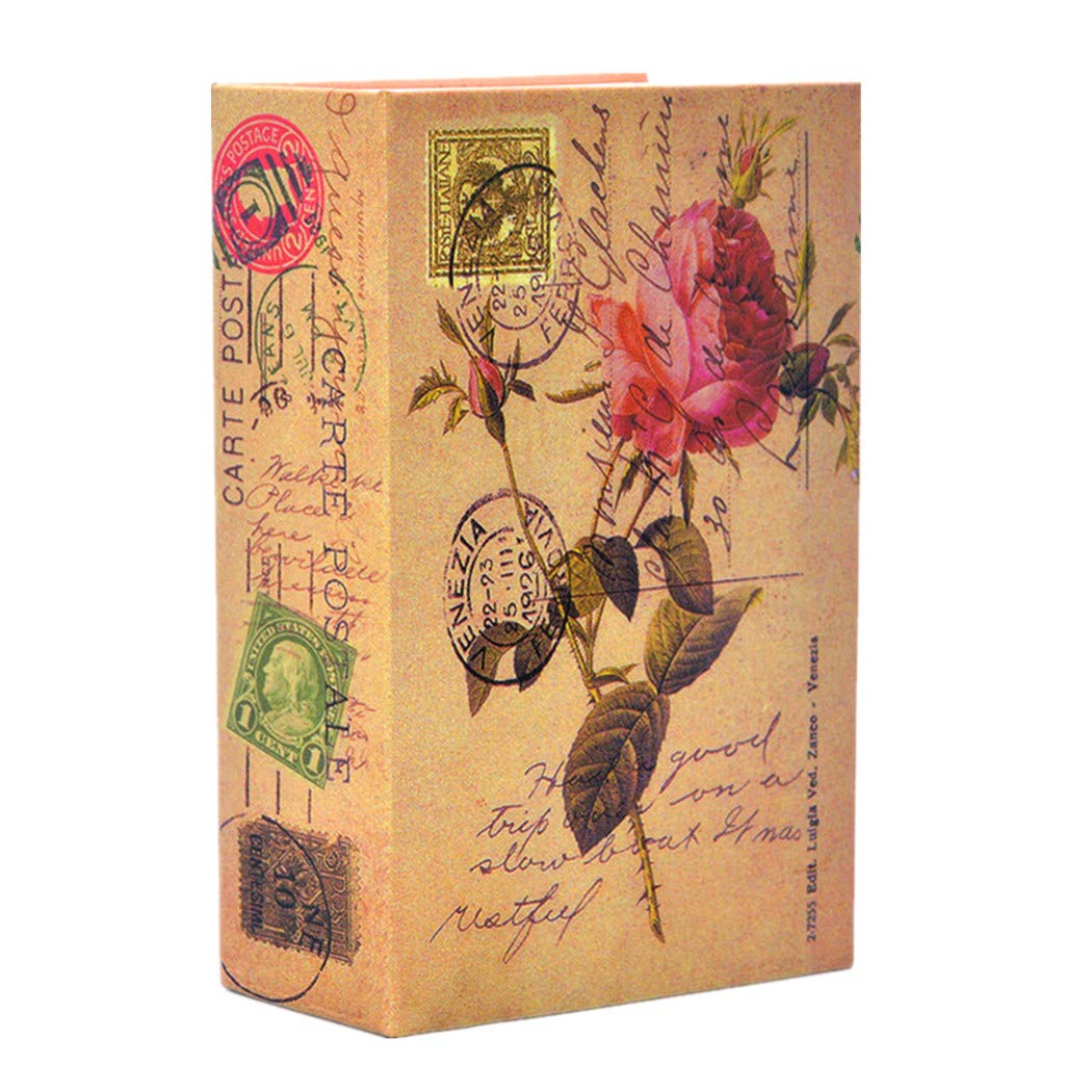 Money Safe Books Portable Hidden Safe Book with Combination Lock Diversion Book Safe Money Storage Secret Books Size S 18 * 11.5 * 5.5cm-7 * 4.5 * 2.2"
