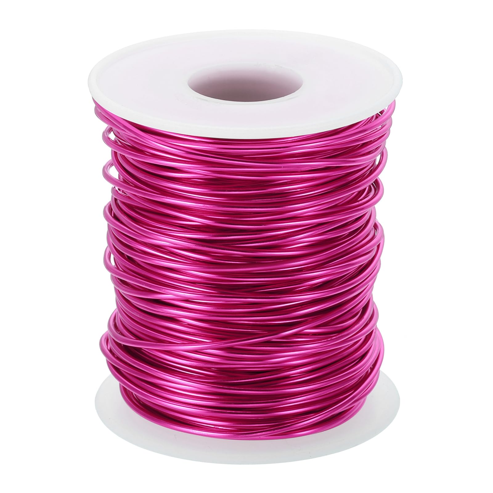 PATIKIL 15 Gauge 1.5mm Aluminum Craft Wire, 98.4 Ft Metal Wire Armature Bendable Wire for Jewelry Making Metal Wrap DIY, Rose Red
