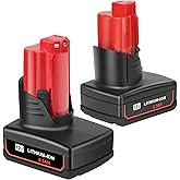 JYJZPB 12V Battery for Milwaukee M12 Battery 6.5Ah Compatible for Milwaukee M12 12-Volt Cordless Tools