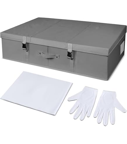 Amazon.com: Glenmal Wedding Dress Preservation Box Kit Dress Storage Box  with 1 Microfiber Gloves and 100 Sheets Acid Free Tissue Paper for Storage  Wedding Clothing Gown(30 x 15.7 x 7 Inch,Gray, White) :