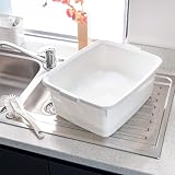 Addis Plastic Butler Large Rectangular Bowl White 12.5 Litre 42 x 33 x 27 cm view 2