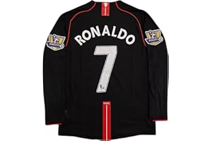 GENERIC Ronaldo Retro 2008 Black– Men's Soccer Fan Shirt | Short Sleeve Training & Casual Wear Soccer Jersey for Men -
