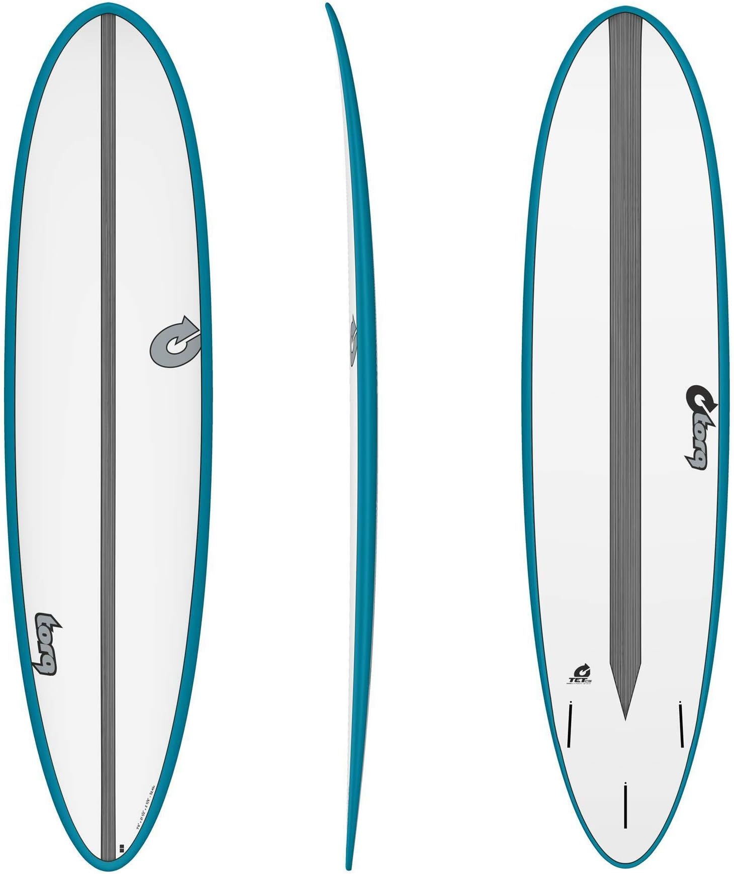 TORQ Epoxy TET CS 7.6 Fun Carbon Teal Surfboard