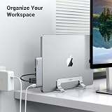 UGREEN Vertical Laptop Stand Aluminum Desk Holder for MacBook Air Pro 15.6" view 5