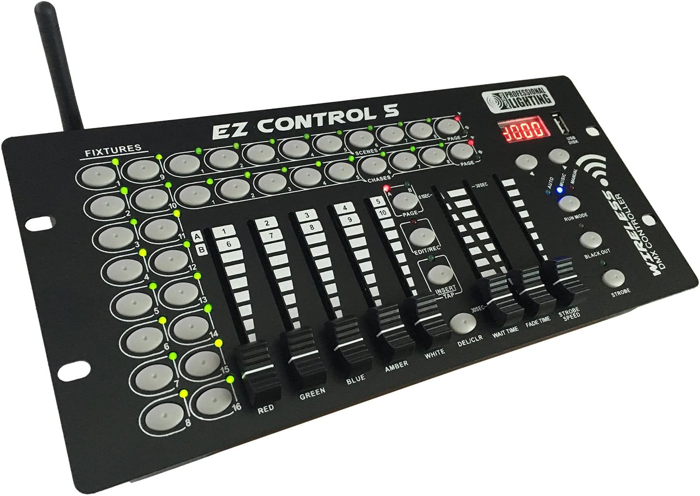 EZ-Control-5 - RGBAW wireless DMX controller - Adkins Professional Lighting