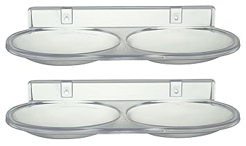 Zoom Double Soap Dish of ABS Plastic Unbreakable for Bathroom Square/Oval Shape