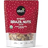 Elan Organic Raw Brazil Nuts, 185g, Whole Nuts, No Shell, Non-GMO, Vegan, Gluten-Free, Kosher, Healthy Snacks, (Package May V