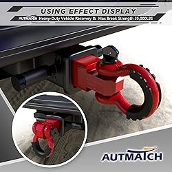 AUTMATCH Shackle Hitch Receiver 2 Inch - 3/4" D