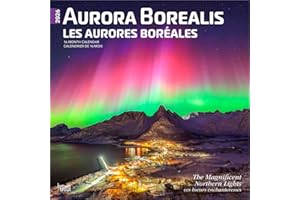 Aurora Borealis | Les aurores boréales | 2026 12 x 24 Inch (Hanging) Monthly Square Wall Calendar | Foil Stamped Cover | Engl