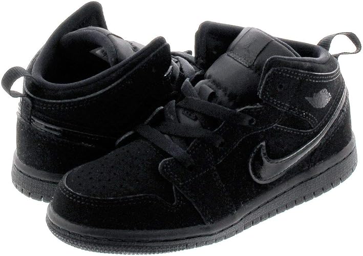 jordan 1 mid black black