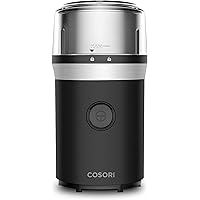 COSORI Coffee Grinder Electric for Spices, Seeds, Beans, Nuts and More Mill with 1 Removable Stainless Steel Bowl, 70g…