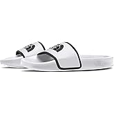 The North Face Women's Base Camp Slide III Sandal - Cushioned, Durable TPU Strap, Indoor & Outdoor Slipper, TNF White/TNF Black, 5