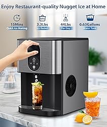 Joy Pebble Nugget Ice Maker Dispenser, Self
