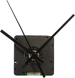 TFA Dostmann Funk-Uhrwerk mit Uhrzeigerset, Uhrwerk für Wanduhr, zum Basteln, Funkuhr, schwarz, 60.3518.01