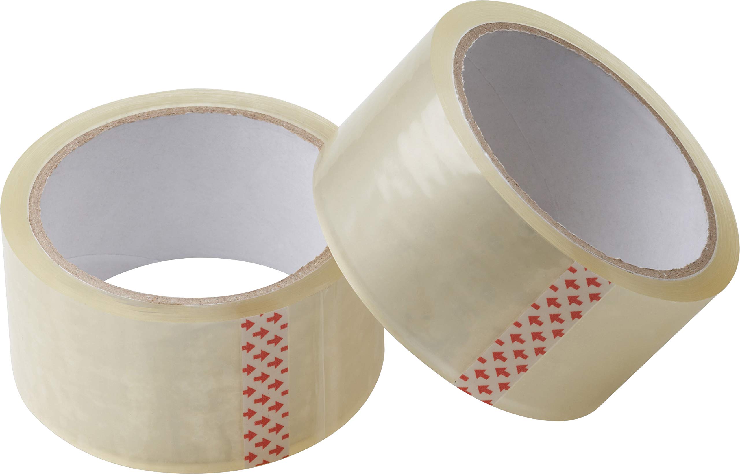 Meister 4241110 Adhesive Tape 45 m x 48 mm Transparent Set of 2 for Parcels Moving Boxes and Packaging Reliable Seal Good Adhesion/Parcel Tape/Packaging Tape/Adhesive Roll