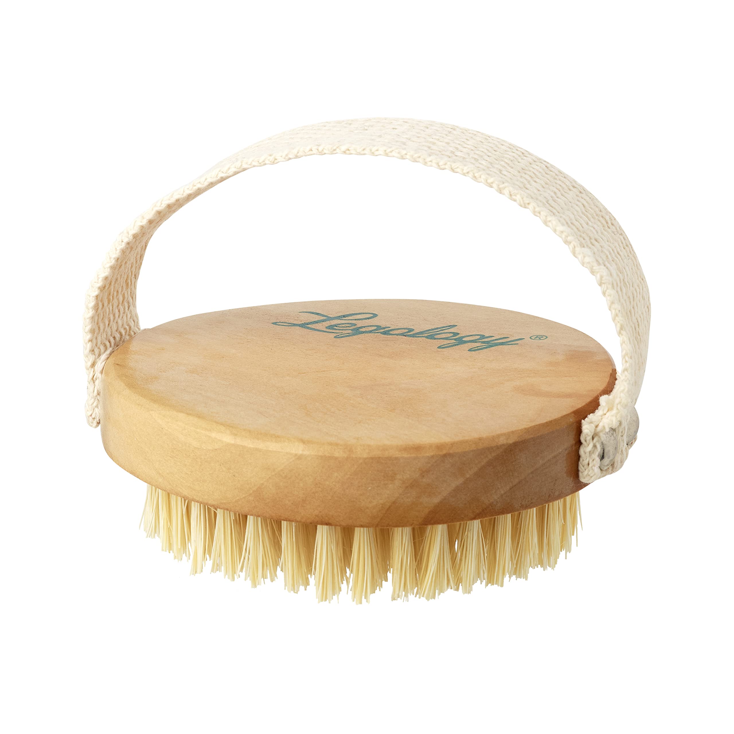 Legology Premium Natural Exfoliating Body Brush for Dry Brushing, Skin Detox & Cellulite Reduction - Lymph-Lite Boom Brush for Body