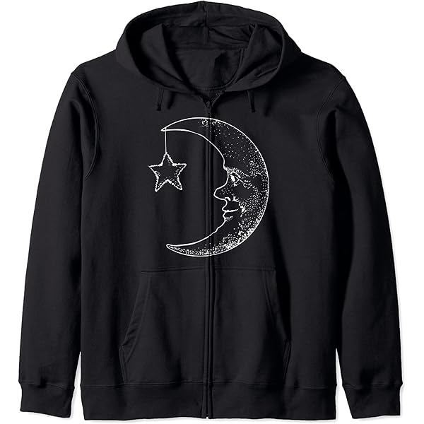 Amazon.com: Crescent Moon With Face On It Long Sleeve T-Shirt