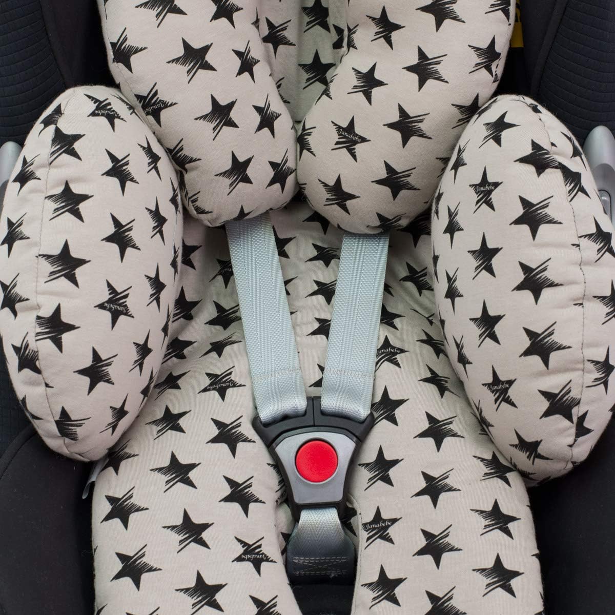 JYOKO KIDS Universal Baby Seat Reducer for Car Seat Carrycot and Pushchair, Dragonfly, Head, Body and Back Support 3 pieces - Image 5
