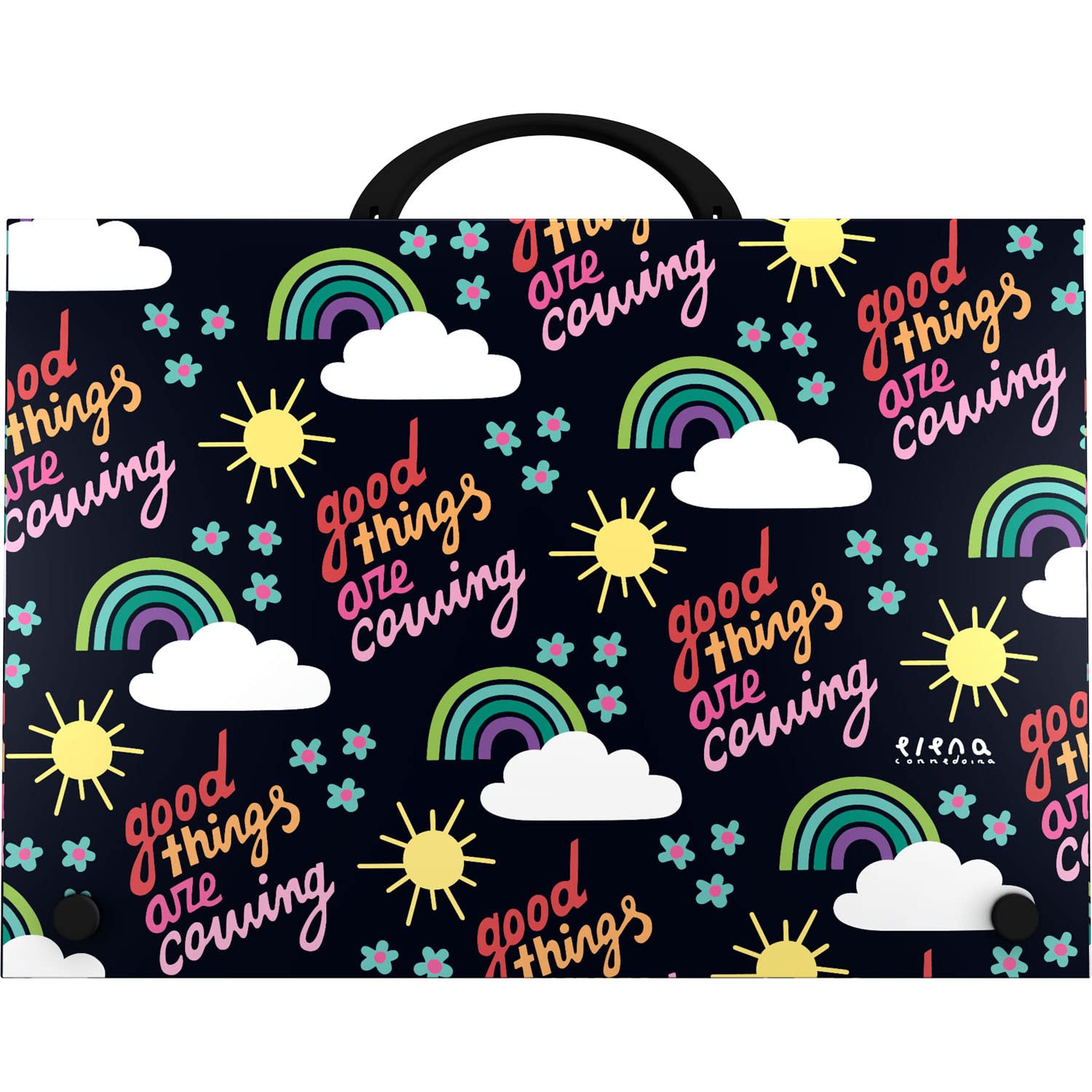 Grafoplás 37402444 Elena Corredoira Collection Polypropylene School Briefcase with Handle, Hope