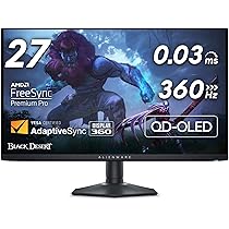 Dell AW2725DF 27インチ 360hz 量子ドット有機EL QHD Dell Alienware AW2725DF 360Hz QHD QD-OLED - PC Monitors