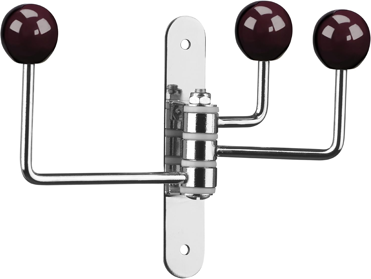 Premier Housewares 3 Hook Wall Hanger - Purple, H17 x W20 x D6cm