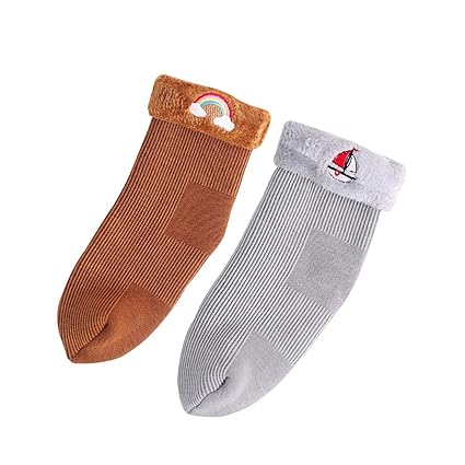 DEBAIJIA Baby Neugeborenes Söckchen Baumwoll Weich Süß Bequem Warme Strickstrumpfhosen Leggings Dicke Kuschelsocken Anti-empf