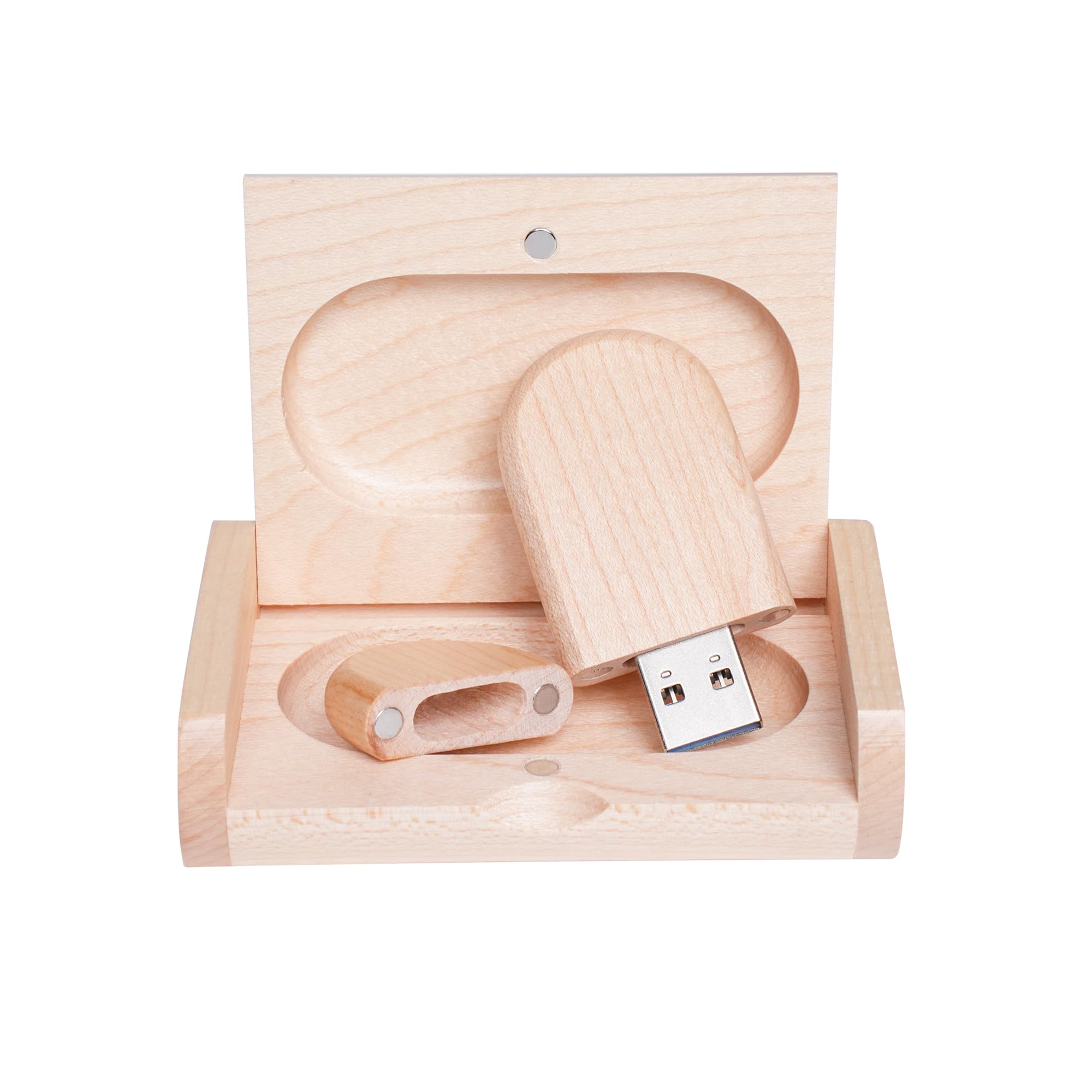 Yaxiny Maple Wood 3.0 8GB USB Flash Drive USB Disk Memory Stick with Wooden Box