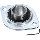 uxcell SBPFL205-16 Pillow Block Bearings 1" Bore Bearing Units Steel | Flange Mounted Bearing Housing with Wrench