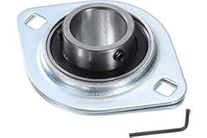 uxcell SBPFL205-16 Pillow Block Bearings 1" Bore Bearing Units Steel Flange Mounted Bearing Housing with Wrench
