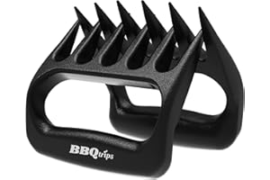 BBQtrips Meat Shredder Claws, Pulled Pork Claws and Meat Shredder Grilling Claws BBQ Tools, Grill Bear Claws for Shredding Meat, Pack of 2, 100% solid material, no hollow sections
