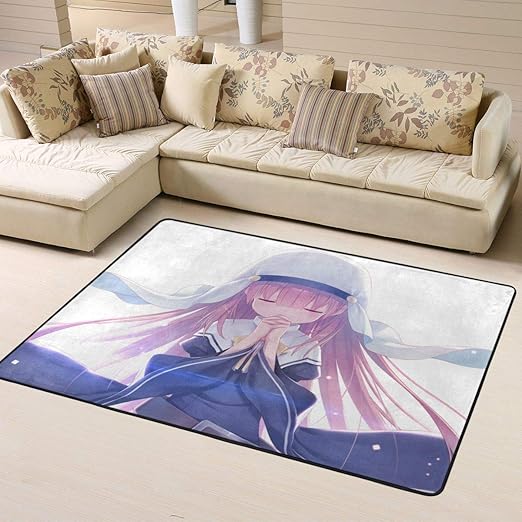 Amazon Co Jp カーペット神様になった日1 フランネル生地 ラグ マット 滑り止め付き北欧風 丸洗い おしゃれ 折り畳み可能 ホール リビング ベッドルーム プレイマット 四季通用 ホーム キッチン