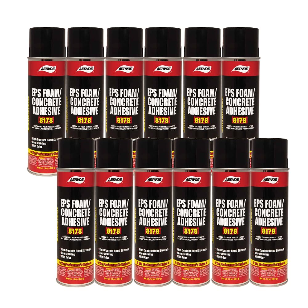 8178 Eps Foam Concrete Adhesive, 12 Count