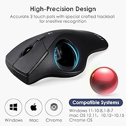 SANWA 2.4G Wireless Ergonomic Trackball