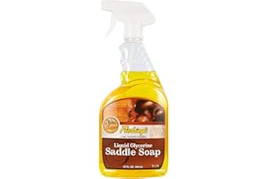 Fiebing's Liquid Glycerine Saddle Soap for Leather (32 oz) - Smooth Leather Cleaner & Conditioner to Soften, Protect & Restore Leathercraft - for Car Seat, Couch, Shoe, Purse, Boot, Bag, & Saddles
