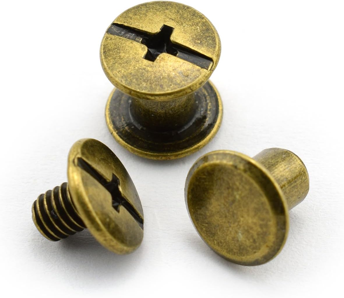 LQ Industrial 120pcs Chicago Screw Slotted Philip Head