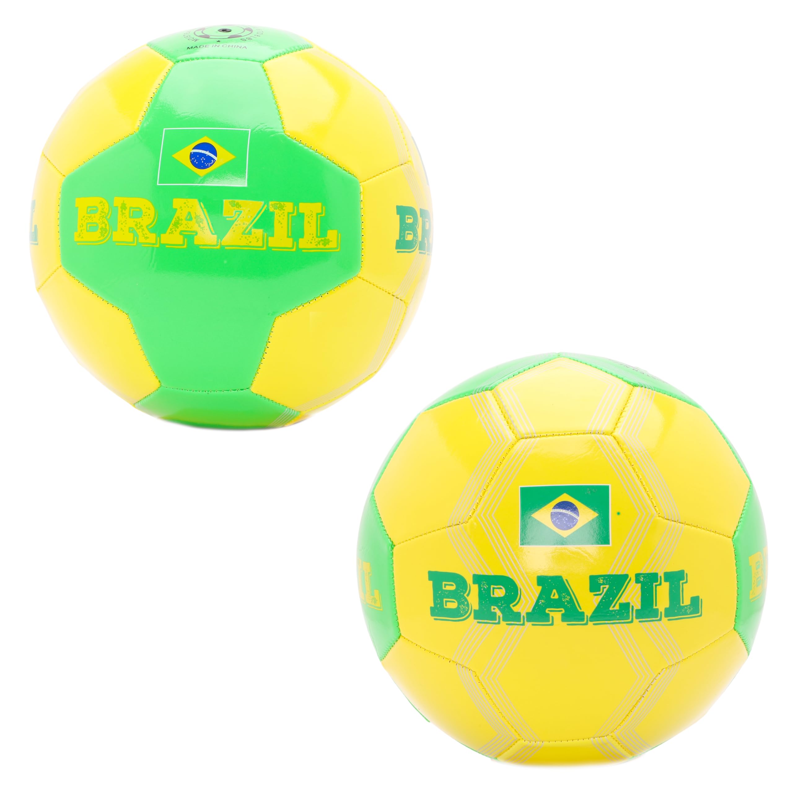 Toyland® Brazil Country Themed Football (8lbs/Size 5) - Euros & World Cup - Outdoor Toys - 14 Styles Available - (Brazil)