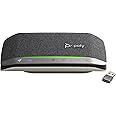 POLY - Sync 20+ USB-A Personal Bluetooth Smart Speakerphone (Plantronics) - Connect to Smartphones via Bluetooth-PC/Mac via - BT600 Dongle -Works with Teams (Certified), Zoom & More,Black