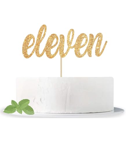 Honbay Topper Per Torta 11 Anni – Lega E Strass – Decorazione Compleanno