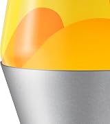 Lava Lamp 14.5 Original Motion Lamp Orange Yellow with Silver Base view 4
