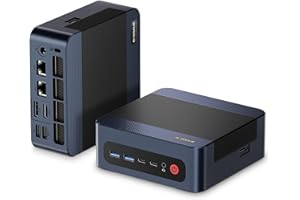 BOSGAME M4 Neo Mini PC Gaming, Ryzen 7 7840HS 32GB DDR5 RAM 1TB PCIe4.0 SSD Desktop Computer, USB4/ WiFi6E/ BT 5.2/ Dual 2.5G