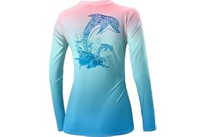 BesserBay Women’s Rash Guard UPF 50+ Long Sleeve Athletic Top for Fishing Hiking Swimming Running