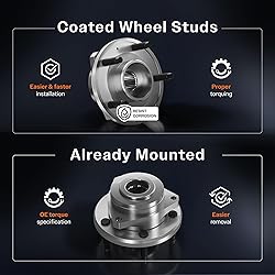 Kugel Front Wheel Bearing and Hub Assembly Pair