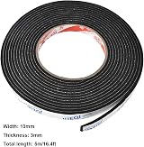 Kissral Double Sided Foam Tape 3x10mmx5m Heavy Duty Waterproof Black Indoor view 2
