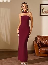 HTZMO Women Elegant Summer Bodycon Maxi Dress
