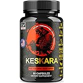 Keskara Pills for Men, Keskara Capsules for Men, Keskara Premium Supplement Support - All Natural Formula, Keskara Advanced Formula, 60 Capsules for 1 Month
